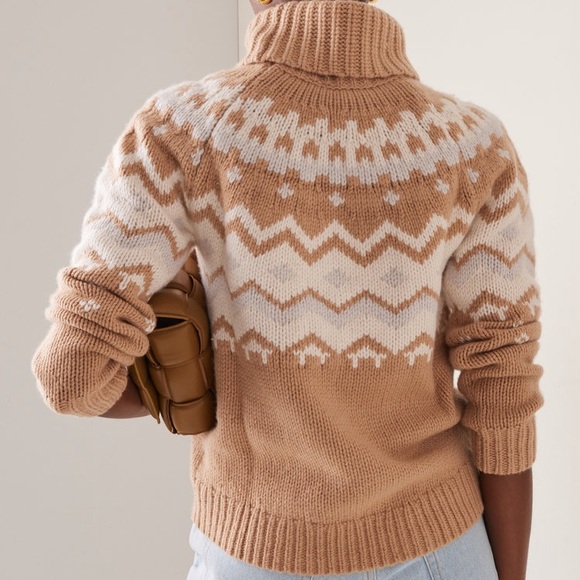 Bogner Sophi fair isle cashmere turtleneck ski sweater - Picture 11 of 11